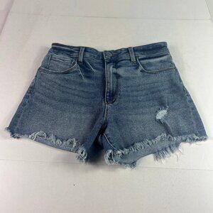 Evereve Jean Ever Shorts Women's 29* High Rise Blue Cut Offs Denim Jorts Tag 26